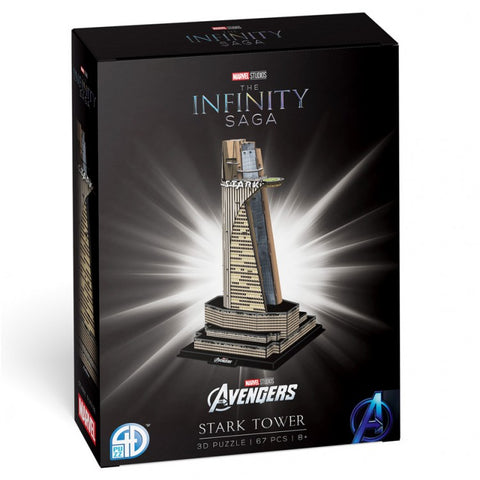 Marvel: Stark Tower Paper Model 4D Puzzle Kit