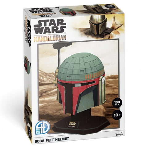 sale - Star Wars: Boba Fett Helmet Paper Model 4D Puzzle Kit