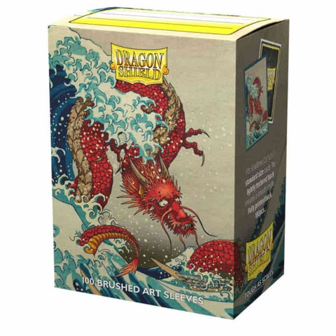 Dragon Shield 100 Count Box Brushed Art Sleeve The Great Wave