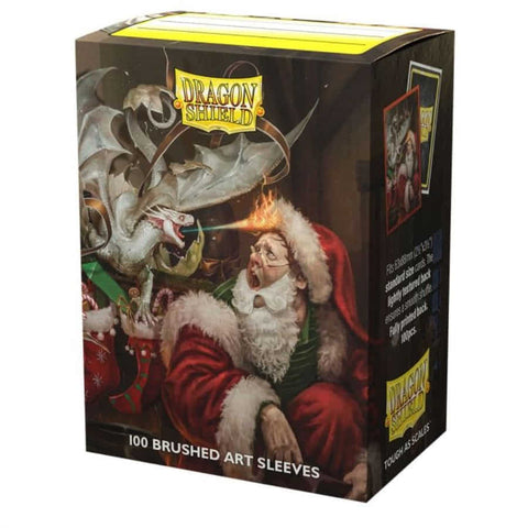 Dragon Shield 100 Count Box Brushed Art Sleeve Christmas 2021
