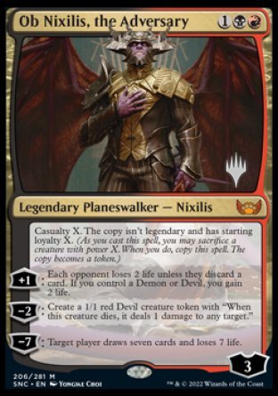 Ob Nixilis, the Adversary (Promo Pack) [Streets of New Capenna Promos]