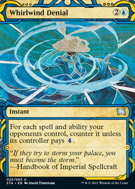 Whirlwind Denial (Etched Foil) [Strixhaven Mystical Archive]