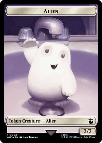 Alien // Clue (0023) Double-Sided Token [Doctor Who Tokens]