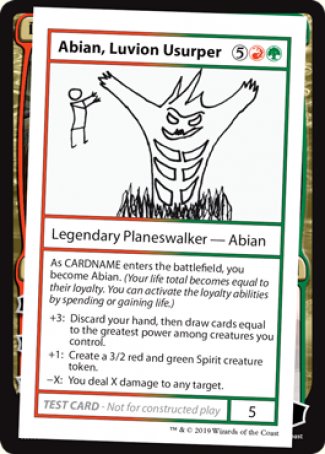 Abian, Luvion Usurper (2021 Edition) [Mystery Booster Playtest Cards]