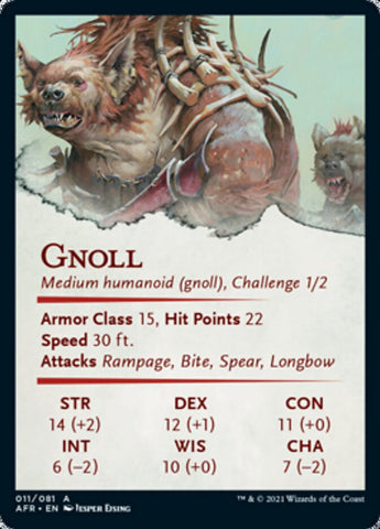 Gnoll Art Card [Dungeons & Dragons: Adventures in the Forgotten Realms Art Series]