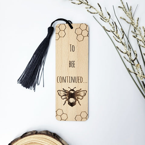Eco-friendly wood bookmark - To bee continued