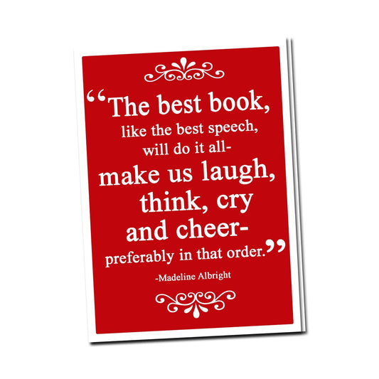 sale - The Best Book Laugh Friendship Greeting Card