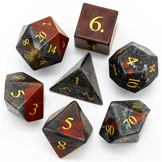 UD Gemstone Standard Dice Set | Bloodstone
