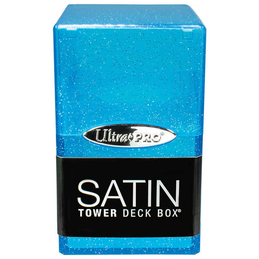 Ultra Pro Satin Tower: Glitter Blue