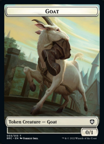 Construct (008) // Goat Double-Sided Token [The Brothers' War Commander Tokens]