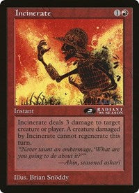 Incinerate (Oversized) [Oversize Cards]