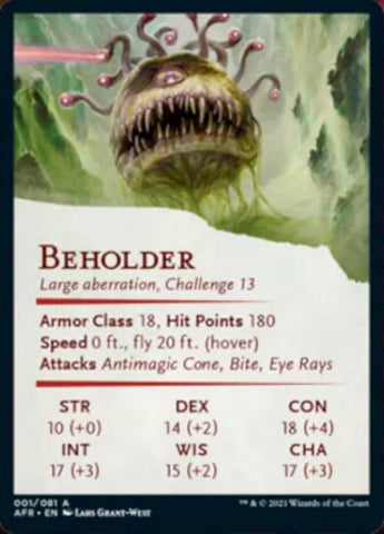Beholder Art Card [Dungeons & Dragons: Adventures in the Forgotten Realms Art Series]
