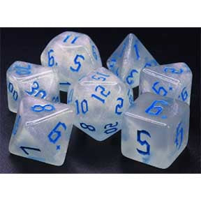 HD The Chaos in Blue Galaxy Dice Set