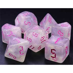 HS Gothic "The Chaos in Pink" Galaxy Standard Dice Set