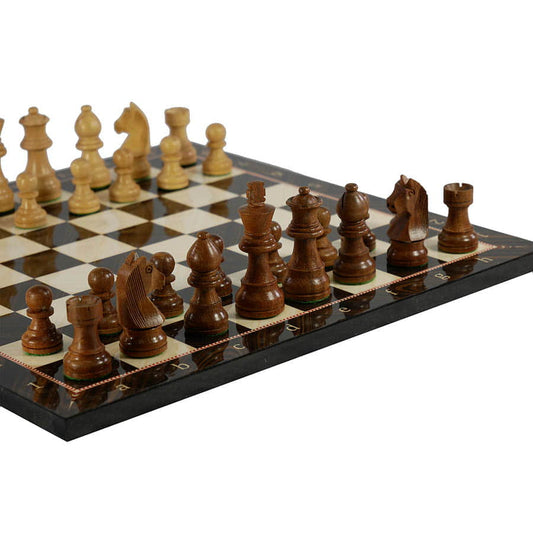 Chess: German Brown/Ivory