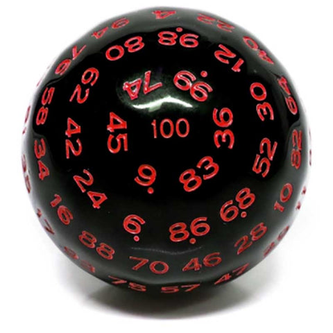 D100: Opaque Black with red font [HDD36]
