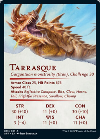 Tarrasque Art Card [Dungeons & Dragons: Adventures in the Forgotten Realms Art Series]