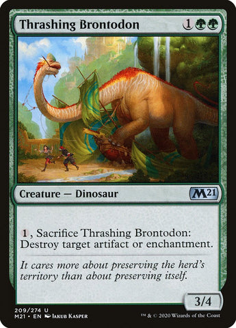 Thrashing Brontodon [Core Set 2021]