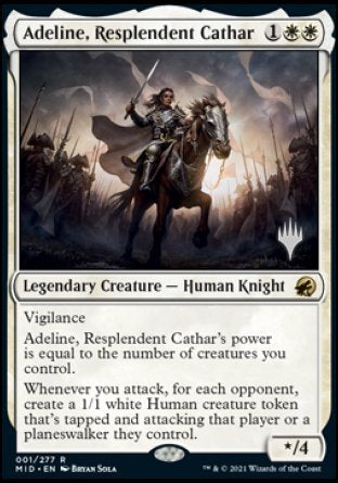 Adeline, Resplendent Cathar (Promo Pack) [Innistrad: Midnight Hunt Promos]