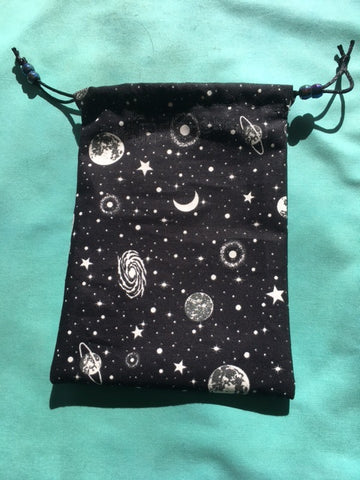 Dice Bag Handmade By Karyn: Glow in Dark Universe