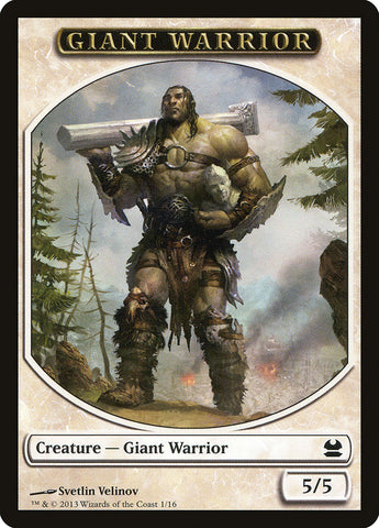 Giant Warrior [Modern Masters Tokens]