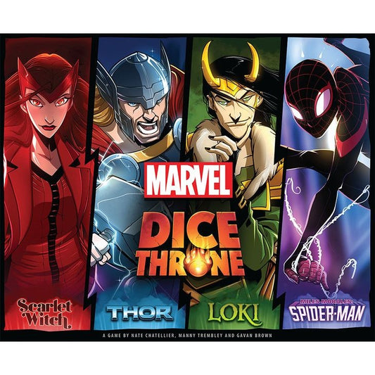 Marvel Dice Throne: 4-Hero Box (Scarlet Witch, Thor, Loki, and Spider-Man)