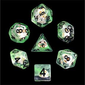 HD Object Inclusion Standard Dice Set | Skull (Satyr)