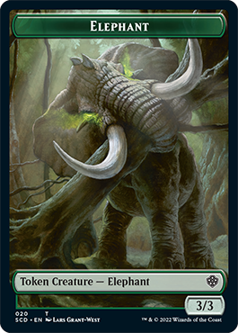 Elephant // Thopter Double-Sided Token [Starter Commander Decks]