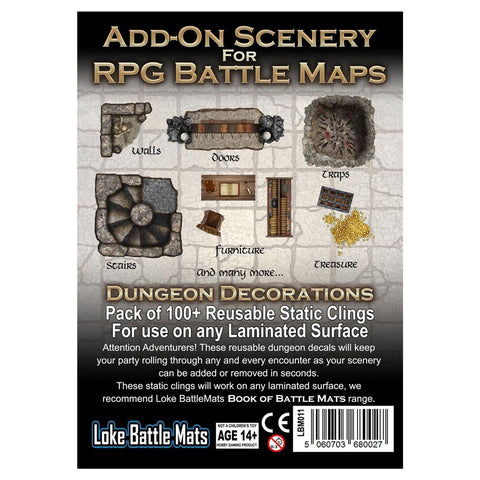 Add-On Scenery for RPG Maps: Dungeon Decorations [LBM011]