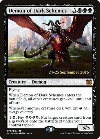 Demon of Dark Schemes  [Kaladesh Prerelease Promos]