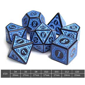 HD Opaque Standard Dice Set | Magic Flame (Blue)