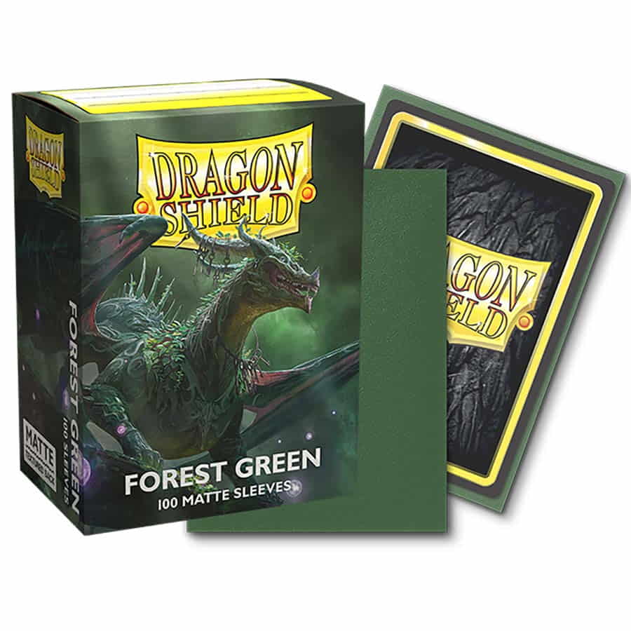 Dragon Shield 100ct Box - Forest Green Matte Sleeves