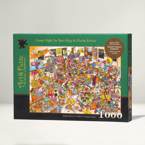 Game Night; 1000-pc Velvet-Touch Jigsaw Puzzle