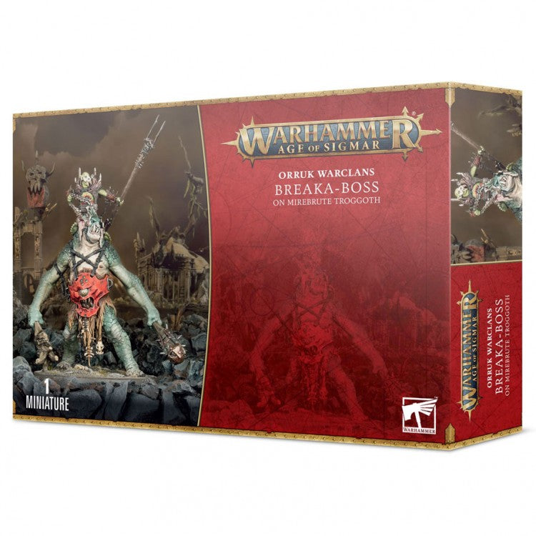 Breaka-Boss on Mirebrute Troggoth: Orruk Warclans