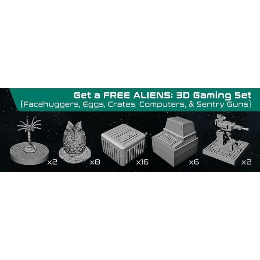 Aliens Assets and Hazards 3D Gaming Set
