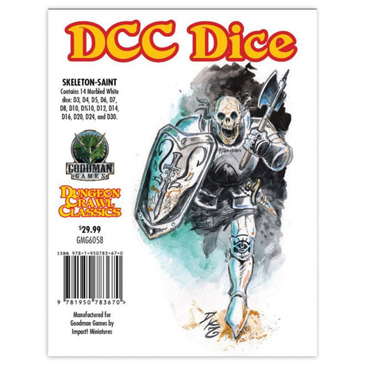Skeleton Saint Dice Set: Dungeon Craw Classics - DCC