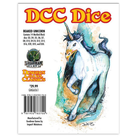 Beaked Unicorn Dice Set: Dungeon Craw Classics - DCC