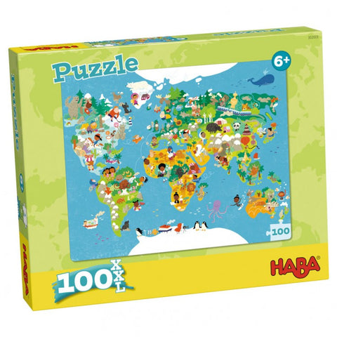 Puzzle: World Map 100 Pieces