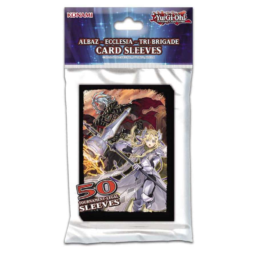 Yu Gi Oh 50CT Sleeves Albaz Ecclesia Tri Brigade