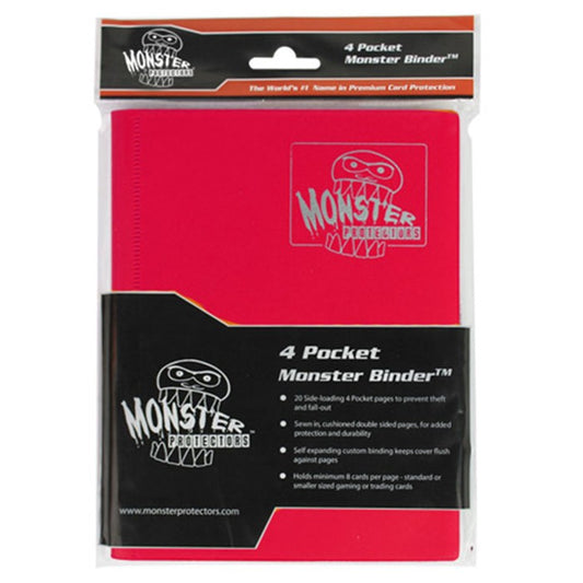 Binder: 4pkt: Monster: Matte Red