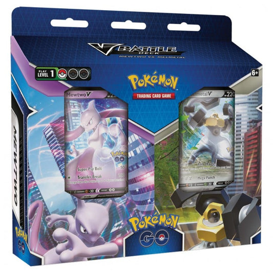 Pokemon GO V Battle Deck Bundle Mewtwo VS Melmetal