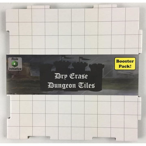 Dungeon Tiles: Dry-Erase White: Booster Pack of Square Tiles [R4I45003BP]