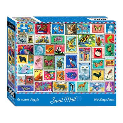 sale - 500 Piece Snail Stamp Puzzle