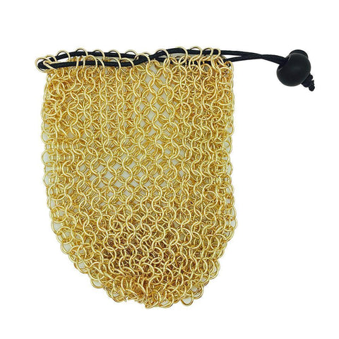Chainmail Dice Bag: Gold