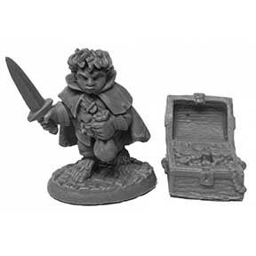 Bones USA: Stitch Thimbletoe, Rogue male halfling [Reaper 07004]