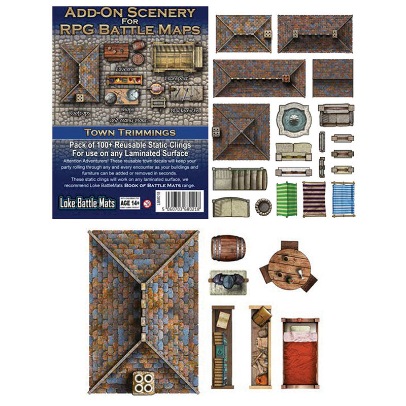 Add On Scenery for RPG Maps:  Town Trimmings [LBM018]