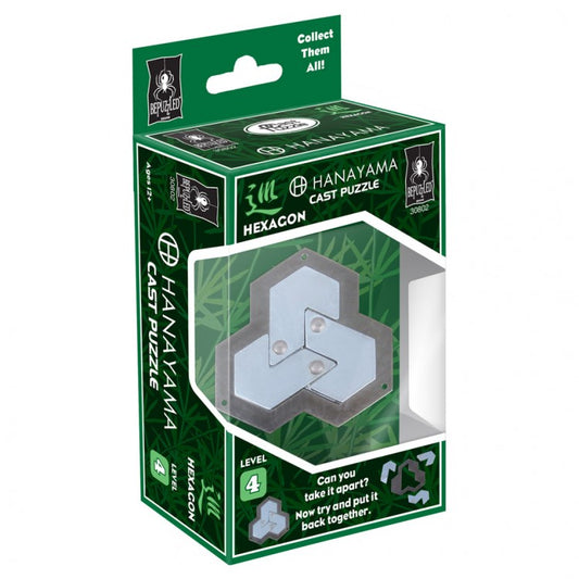 Hanayama Cast Puzzle LVL 4 | Hexagon