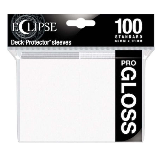 Eclipse Gloss Standard Sleeves: Arctic White