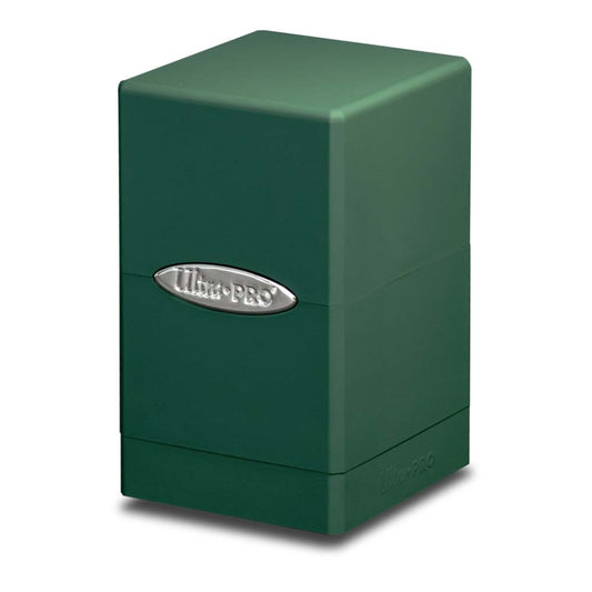 Satin Tower Deck Box Green