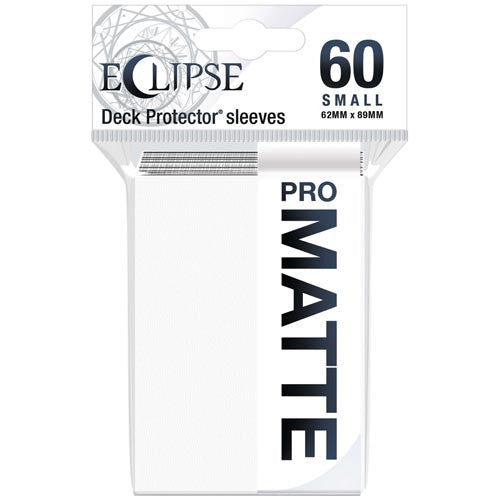 Ultra Pro Small Sleeves Eclipse MATTE Arctic White 60 Count 2.0